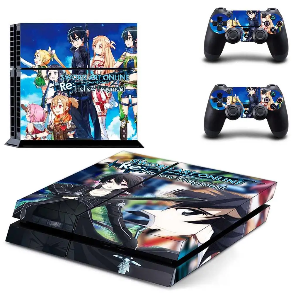 GYTM1529 PS 4 наклейка s Sword Art онлайн PS4 наклейка Play station 4 наклейки на кожу Pegatinas для консоли playstation 4 и 2 контроллера - Цвет: GYTM1529