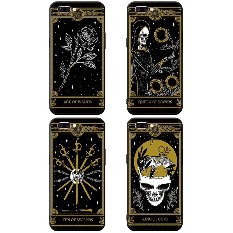 Силиконовый чехол для телефона EWAU Death Tarot OPPO A1K A5 A9 Reno Z 2 10X Realme 3 5 Pro Q X