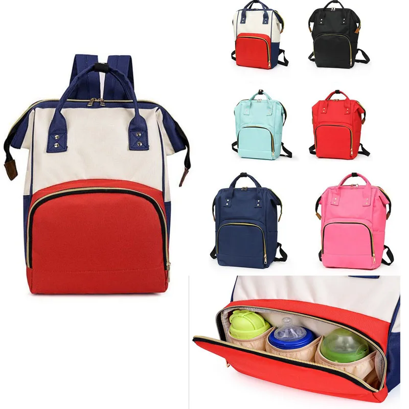 

Multi-function Mummy bag maternal and child backpack large capacity diaper bag with USB out of the water-proof baby care package