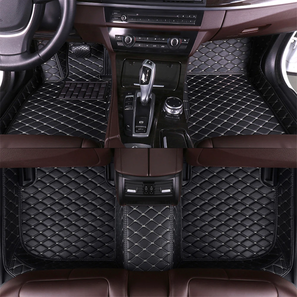 Car Floor Mats Fit For KIA Cadenza 2021 Waterproof Non Slip Leather