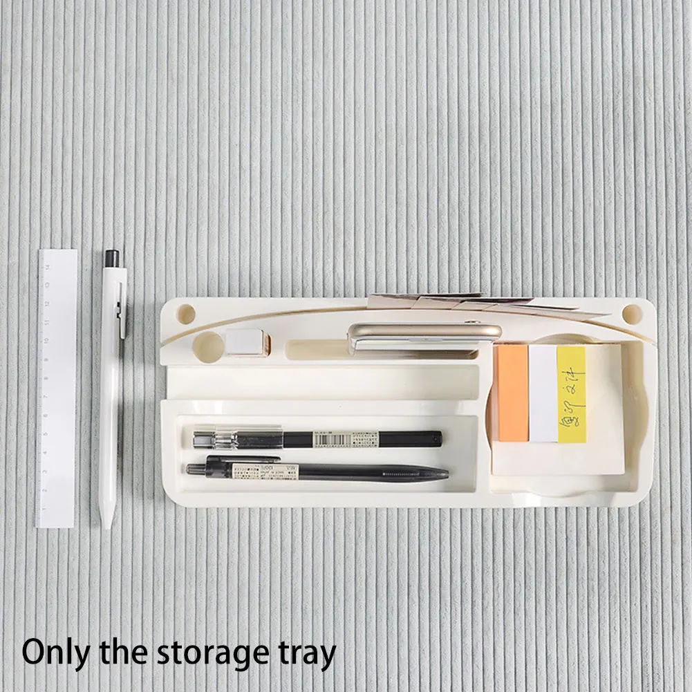 

PP Cosmetics Tablet Pen Holder Tidy Home Office School Mobile Phone Stand Desk Organizer Stationery Storage Tray Students DIY