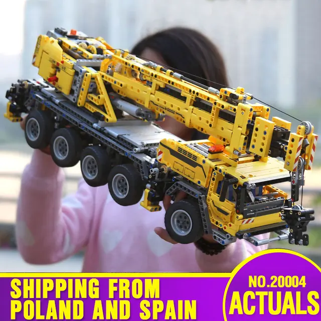  US $118.00  DHL 20004 Technic Car The Lepining 42009 Motor Power Mobile Crane Mk II Model Building Blocks Kids 