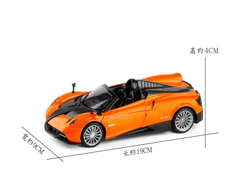 1/24 масштаб моделирование Pagani HUAYRA трансформер по форме спортивного автомобиля сплав модель звук и свет игрушка автомобиль игрушка для детей