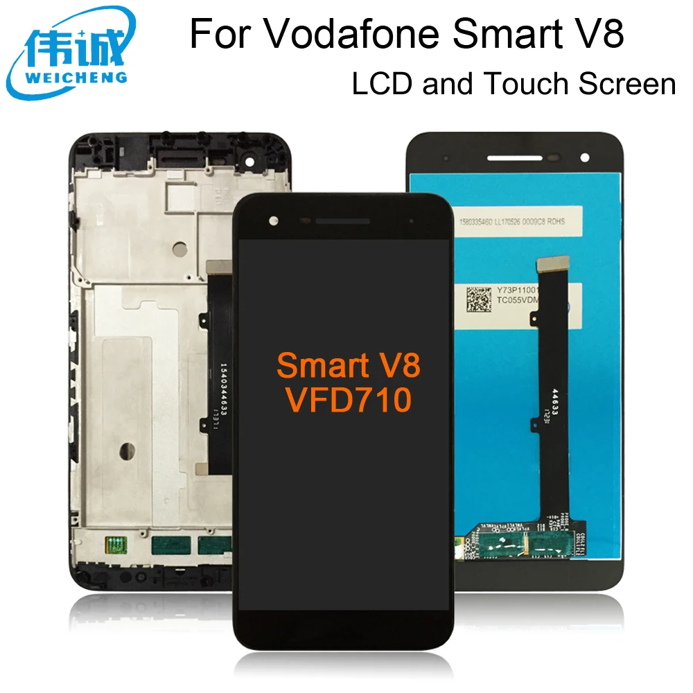 ЖК дисплей WEICHENG для Vodafone Smart V8 VFD710 VFD 710 сенсорный экран телефона дигитайзер в