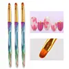 BORN PRETTY 3PCS Nail Brush Acrylic Handle Pen Nail Art Line Painting Flower Drawing Brush For UV Gel Polish Nail Art Tool 5
