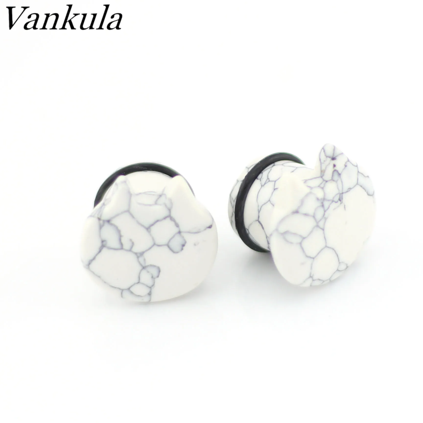 Vankula Новое поступление туннели для ушей кошачья голова Ушная шина для тела ювелирные изделия растяжения пара