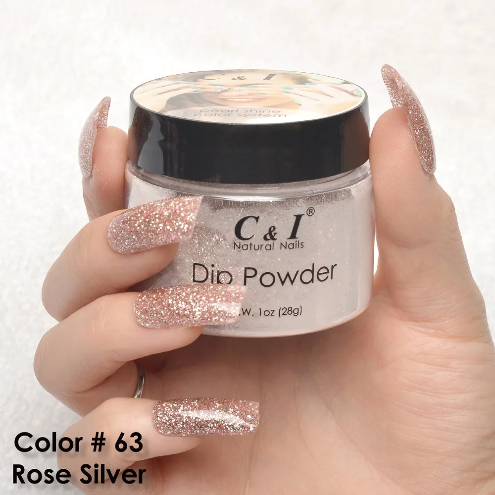 C&I Dip Powder Color # 63 Rose Silver 2