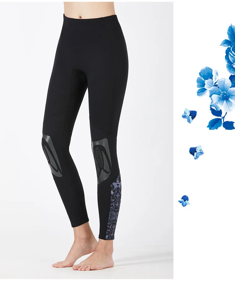 3mm Wetsuit Neoprene Men and Women Thickened Warm Winter Swimming Trunks Trousers Split Cold-proof Surfing Snorkeling Equipment