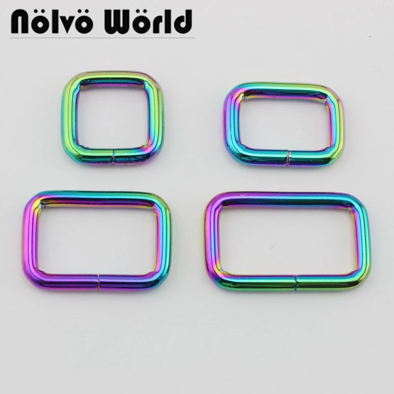 Buckle-Fasteners Rainbow Diy-Accessories Square Round-Edge NEW 38mm 20mm Lloy High-Quality