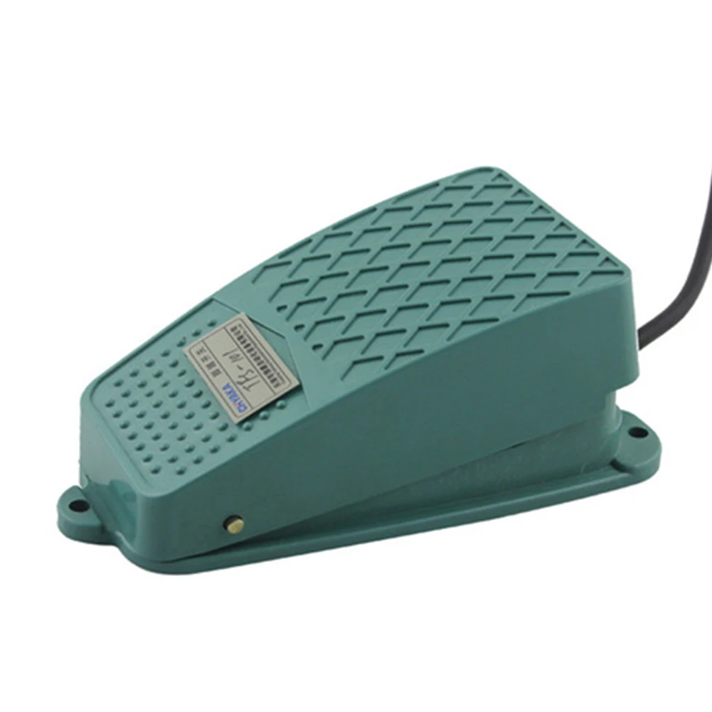 

Industrial Pedal Momentary Antislip Durable Useful Aluminum Housing Metal 250V 10A Practical Easy Use Foot-switch Safety