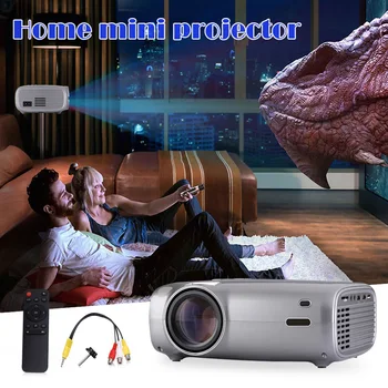 

Mini Projector Home WiFi HD Smart Wireless Sync Display Video Projector for Home and Outdoor Entertainment ND998