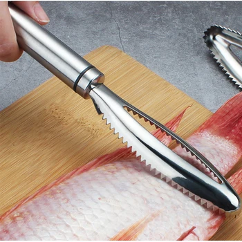 

Stainless Steel Fish Scales Scraping Graters Fast Remove Fish Cleaning Peeler Scraper Fish Bone Tweezers Kitchen Accessorie Tool