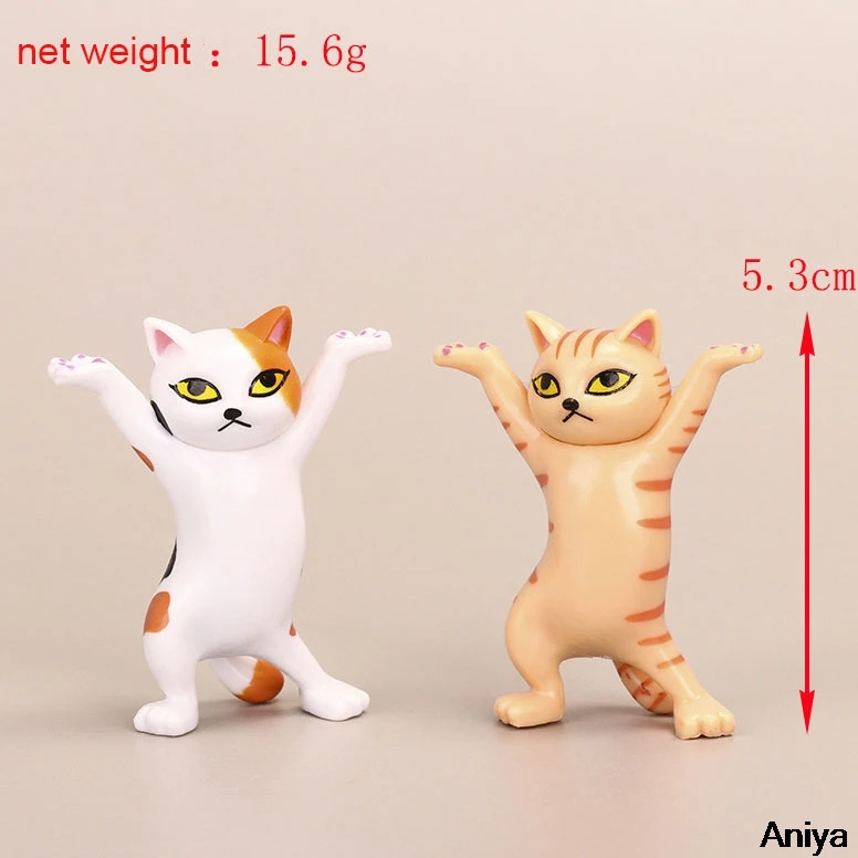Funny Cat Pen Holder Toy cat toy ornaments cat figurine decoration cat figurines ornament crafts miniature ornament desk decor miniature figurines resin ornaments resin crafts sticker decoration Hold Everything Cat Earphone Bracket Home Decor Festival Decoration Charming Kitty Storage Set 5pcs Set