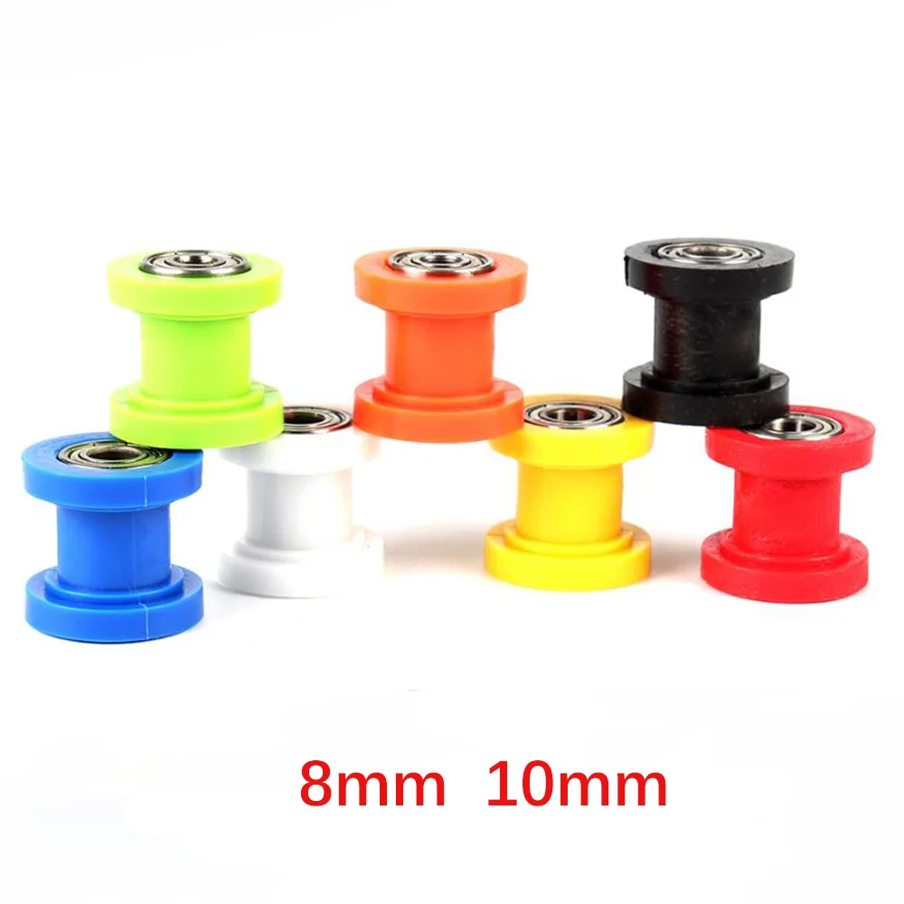 8/10mm Wheel Tensioner Guide Drive Chain Roller Pulley For ATV XR CR CRF Enduro Motorcycle Motocross Pit Dirt Mini Bike