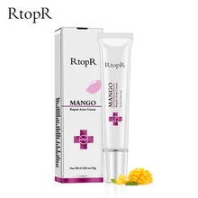 RtopR Mangifera Indica Repair Acne Cream 15 г анти Лечение шрамов, от угрей крем против угрей сужение пор отбеливание увлажняющий
