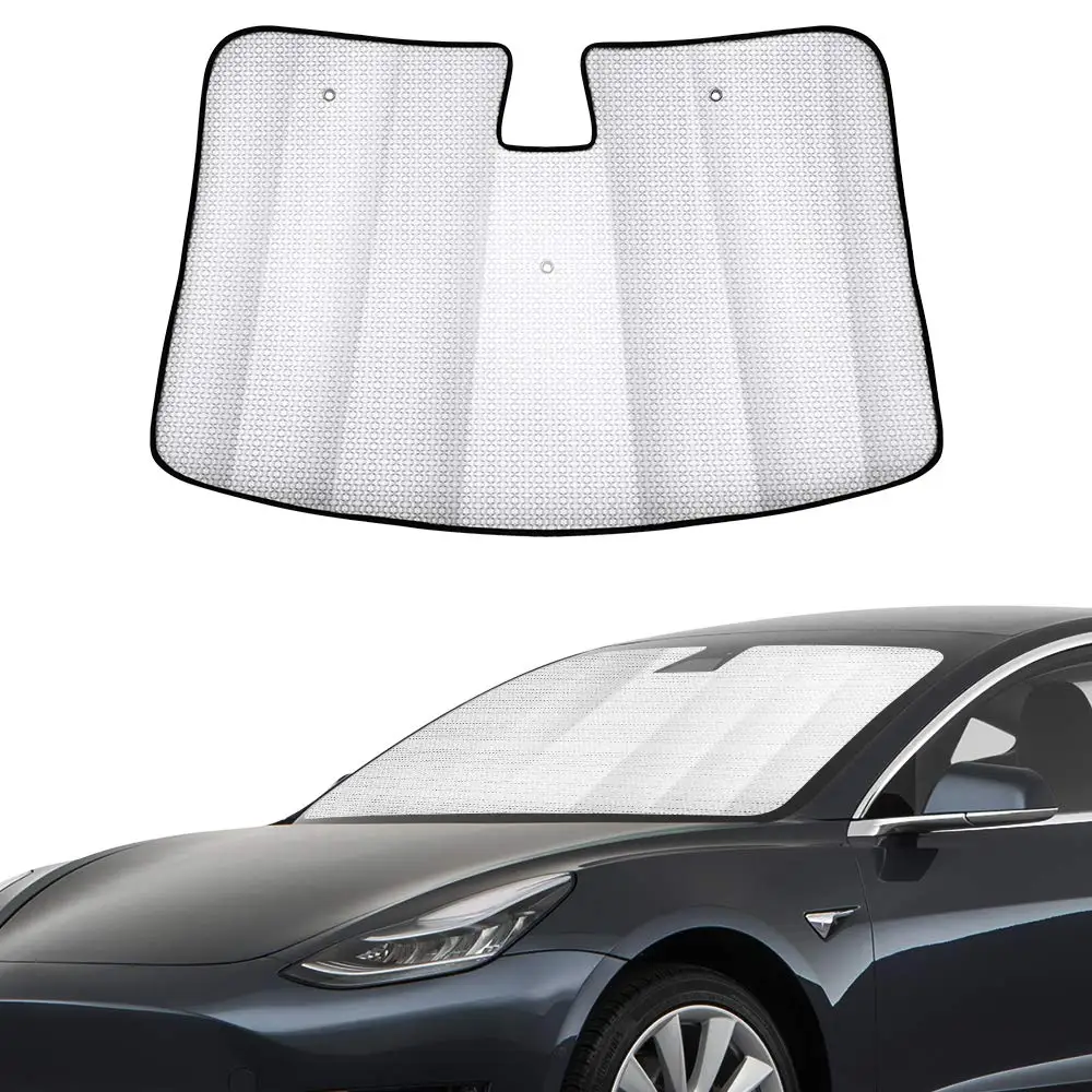 Солнцезащитный козырек для лобового стекла Tesla Model 3 складной отражатель с УФ