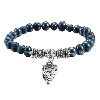 

Baroque Pearl Bracelet Natural Freshwater Pearl Bracelet for Women Girl Charm Bracelet Gift Cute owl Pearl Bracelet Jewelry