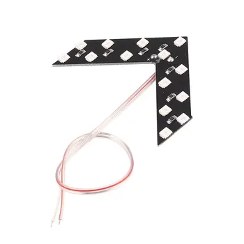 

1x hot selling Universal Car Vehicle Arrow LED Lights Indicator 14 LED 3528SMD Car Rearview Side Mirror Turn Signal Light