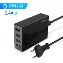 ORICO Desktop Charger Adapter USB 4 Port 5V2.4A Fast EU Plug for Xiaomi Samsung Huawei