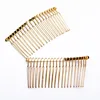 10pcs/lot 10/12/15/20/30 teeth Gold/Silver plated Hair pin Wedding Hair Accessories Metal Bridal Hair Combs DIY Jewelry Findings ► Photo 2/4