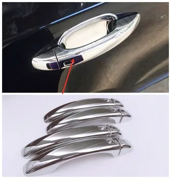 

ABS Plastic For Audi Q3 2013 2014 2015 Car Accessories Car Door protector handle Cover Trim Molding Sticker Car Styling