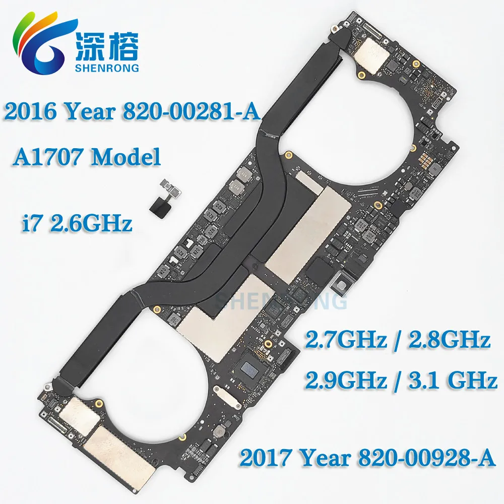 Apple Logic Board for 15" MacBook Pro A1707 2017 i7 16G 512G 820-00928-A