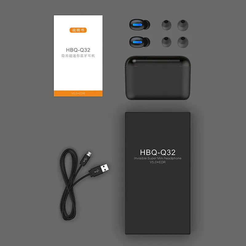 Tws Bluetooth 5 0 Earphone Wireless Headphones Binaural Sport Earbud With Charging Box Headset With Mic For Iphone Android phone