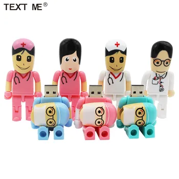 

TEXT ME 64GB Doctors USB stick usb 2.0 USB flash drive pen drive 4GB 8GB 16GB 32GB memory Stick