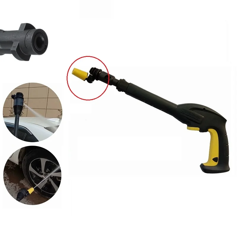 Giratório do Turbocompressor do Choque da Sujeira Gimbaled do Bocal da Rotação da Arruela da Pressão Pontas do Bocal do Pulverizador Apto para Armas do Disparador de Karcher Bocal 360 ° 5 Bocal giratório do turbocompressor do choque da