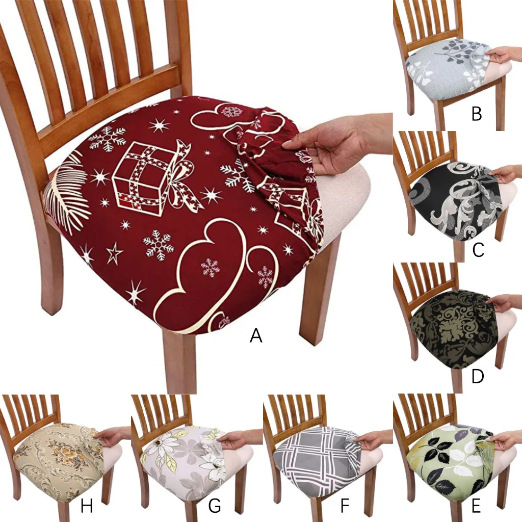 6pcs Chair Covers Dining Room Chair Protector Slipcovers Christmas Decoration 