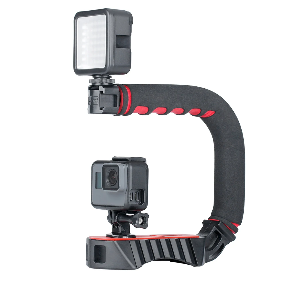 Ulanzi U-Grip PRO портативная u-образная видео ручка ручной стабилизатор держатель для DSLR SLR камеры DV видеокамеры