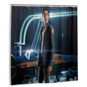 

Oscar Isaac Shower Curtain with Hooks bathroom Waterproof Polyester Fabric