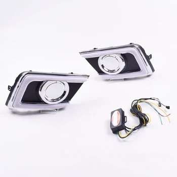 

For Nissan Sentra 2016 2017 LED DRL Daytime Running Light style Daylight Fog Head Lamp Driving