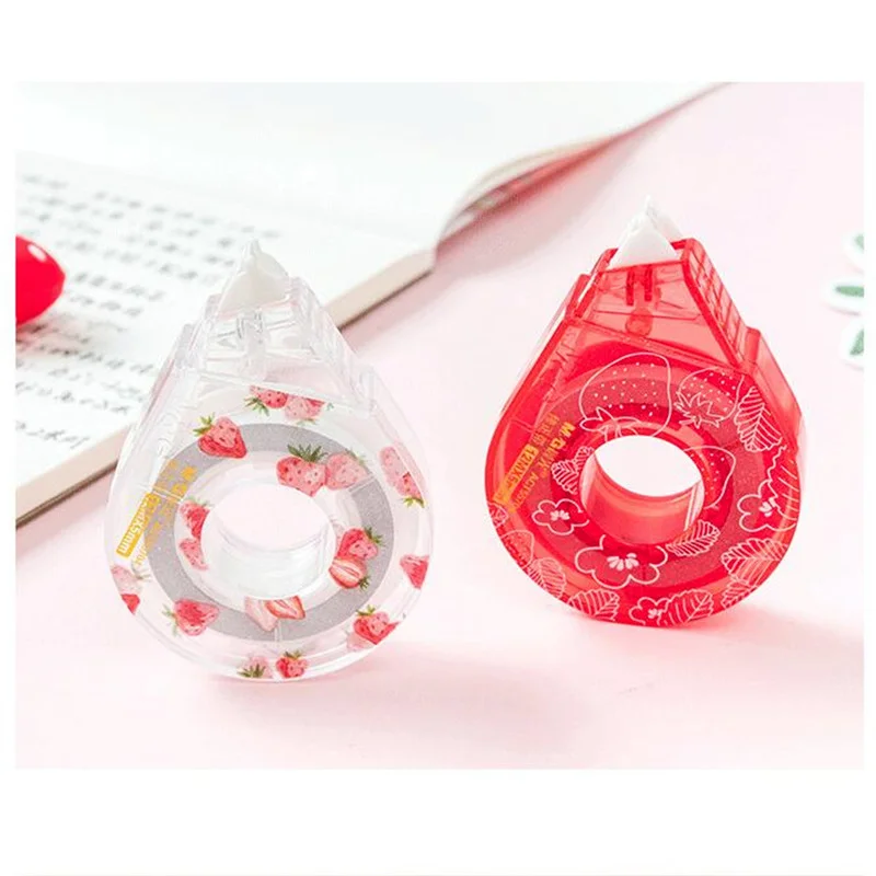 Cute Strawberry Correction Tape Student Exam Error Correction PET
