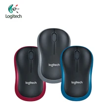 Беспроводная мышь logitech M186 2,4G с эргономичным 1000 точек/дюйм нано приемником обе руки ноутбук геймер официальная поддержка проверки