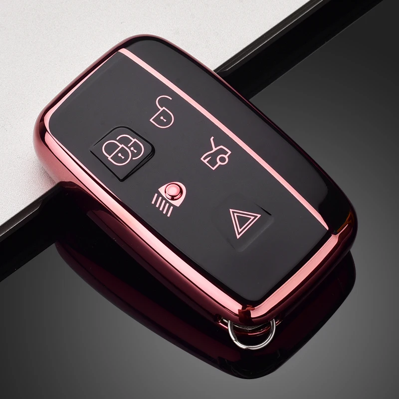 Soft TPU Car Remote Key Case Cover Holder Shell Fob For Land Rover Range Rover Sport Evoque Freelander Jaguar XF XJ XE XJL XF key case cover key case car key shell flip key fob shell