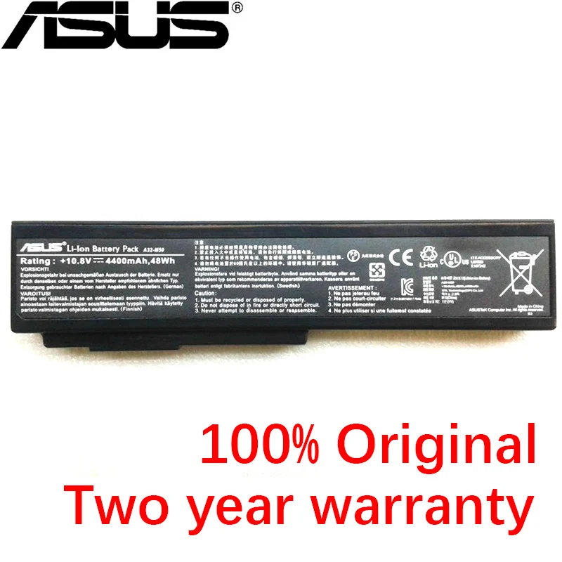 ASUS оригинальные для Asus N61 N61J N61Jq N61V N61Vg N61Ja N61JV N53 M50 M50s N53S A32-M50 A32-N61 A32-X64 A33-M50 10,8 V 4400 мА-ч