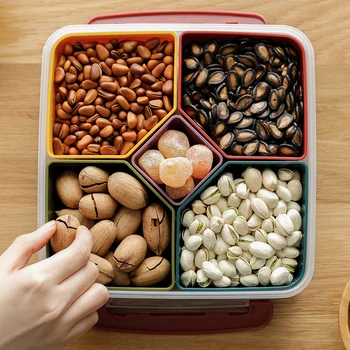 

Japan Imported Creative Fruit Plate Storage Box Home Snack Plate Plastic Candy Dish Storage Box Refrigerator Useful Plastic Box