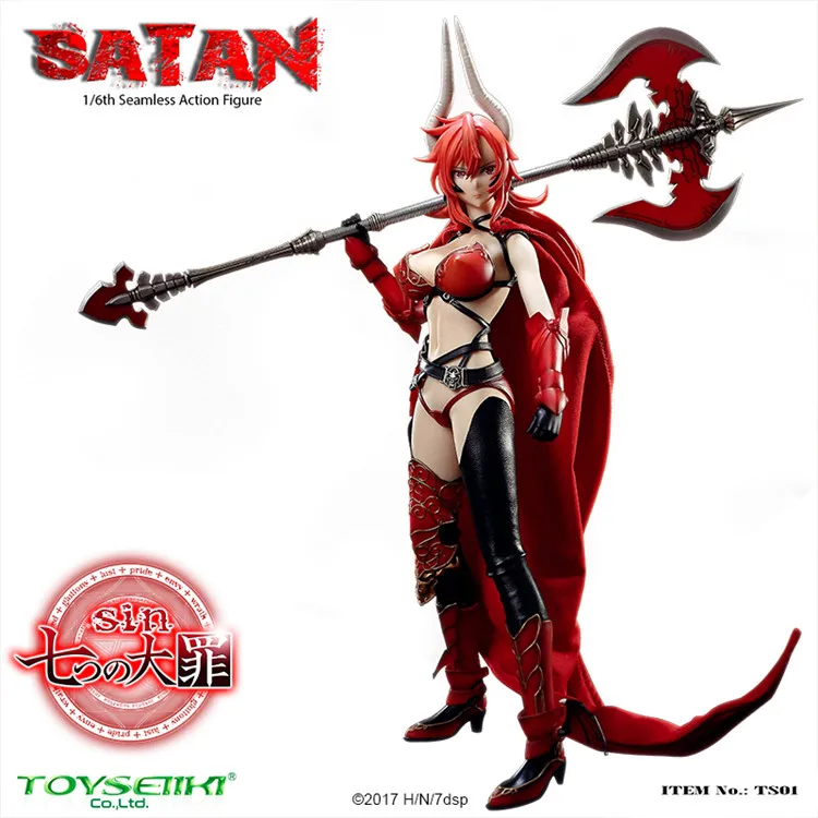 Ограниченное количество TOYSEIIKI 1/6 TS01 Seven mmoral Sins сатана фигурка с бесшовным телом Аниме фигурки кукол коллекции