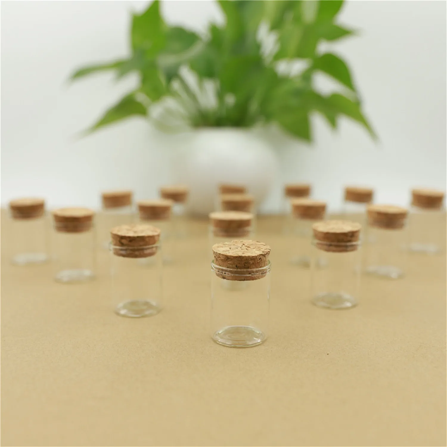 24 pcs/lot 15ml size 26*30*40mm Mini Glass Test Tube with Cork Stopper Decoration Bottles Container Jars Vials DIY Craft Wedding