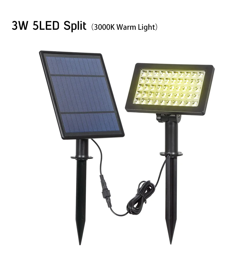 3w warm light SUNYIMA солнечная панель Зарядное устройство 50 Светодиодный точечный светильник Открытый светодиодный настенный светильник водонепроницаемый Solars садовый светильник DIY для солнечной системы - Цвет: 3w warm light