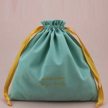 

10peicesTiffany-Velvet drawstring storage bag jewelry wig storage bag gift fancy dress luxury soft velvet packaging custom logo