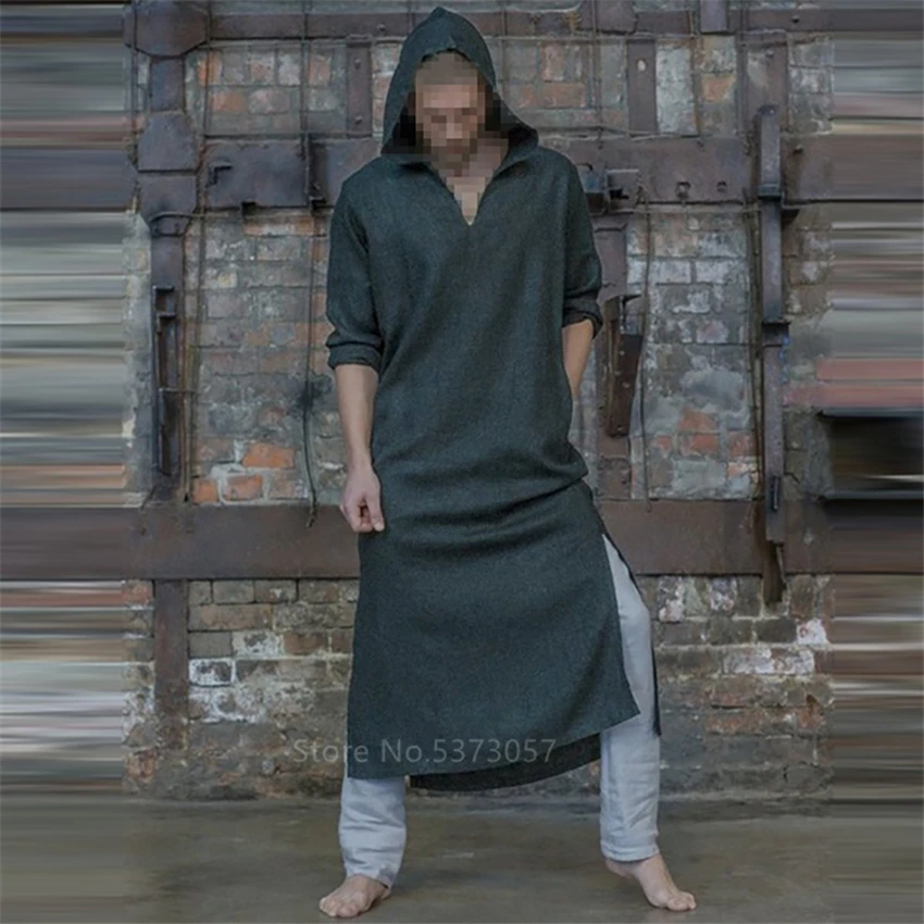 Ренессанс Туника мужской Средневековый Костюм викинга пирата косплей Хэллоуин