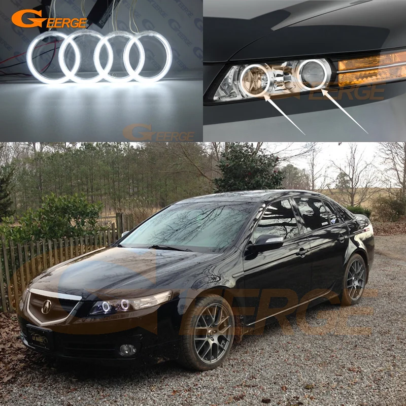 Для Acura TL Type S 2007 2008 ксеноновые фары отличные ультра яркие CCFL ангельские глазки Halo