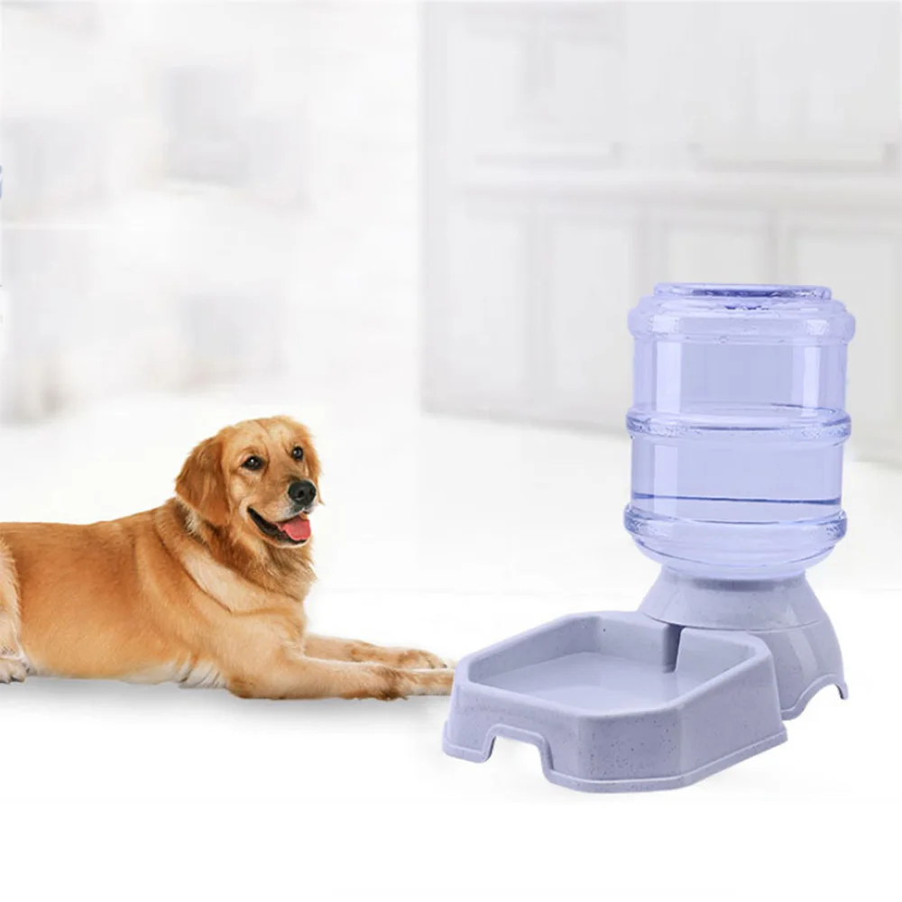 

3.8L Automatic Feeding Water Container Plastic Pet Bowl Cat Dog Water Dispenser Feeder with Anti-slip Base Oc14