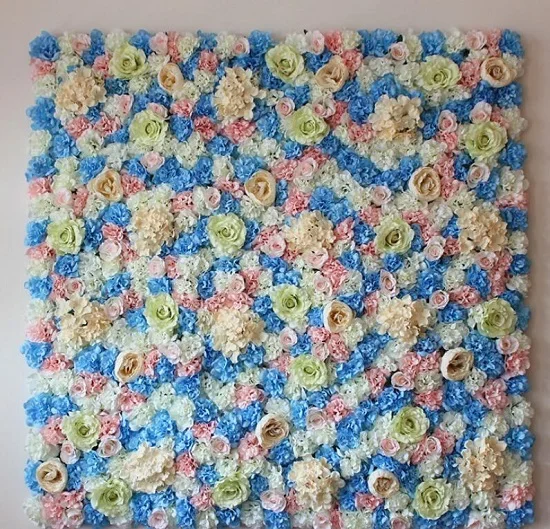 26 цветов шелк искусственный цветок розы настенные вечерние украшения висят на стену коврик с цветами романтические для Свадебные фоновые декорации - Цвет: as photo 3