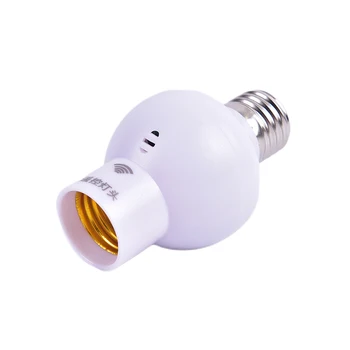 

2PCS/Set Wireless Remote Control Sound Light Sensor Lamp Holder E27 Lamp Bases Socket 85-220V