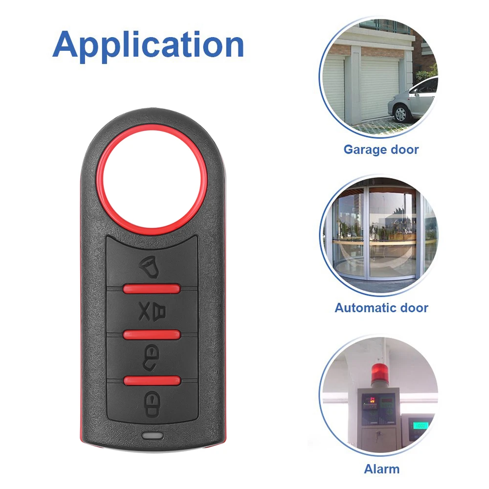 433Mhz Rf Duplicatore Telecomando Chiave Smart Electric Garage Door Sostituzione Clonazione Clone Copia Telecomando 4 Tasti Trasmettitore