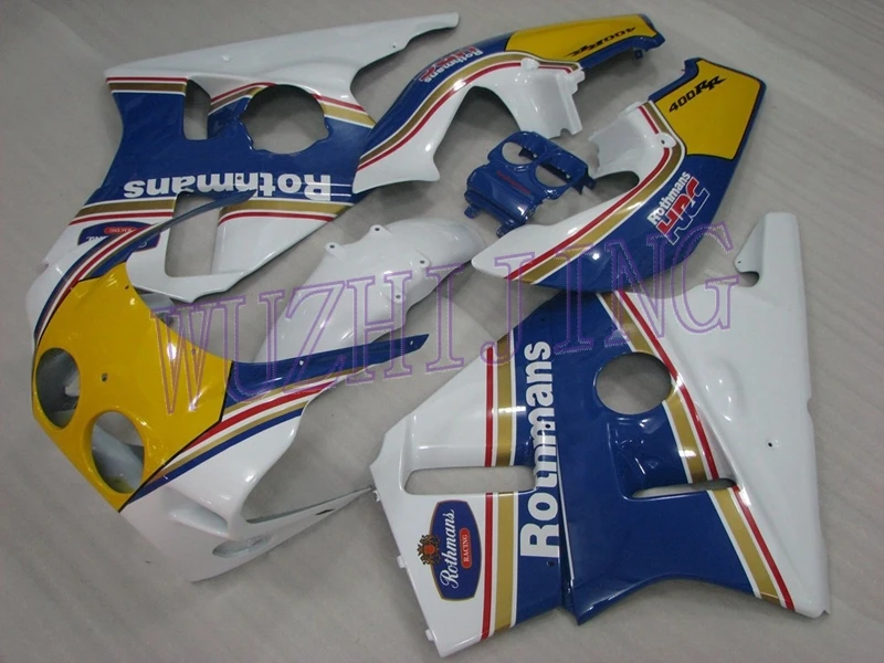 Наборы для тела Honda CBR400RR 1987 мотоцикл обтекатель CBR400 RR 1988 синий Обтекатели из белого пластика CBR400 RR 1987-1989 MC23