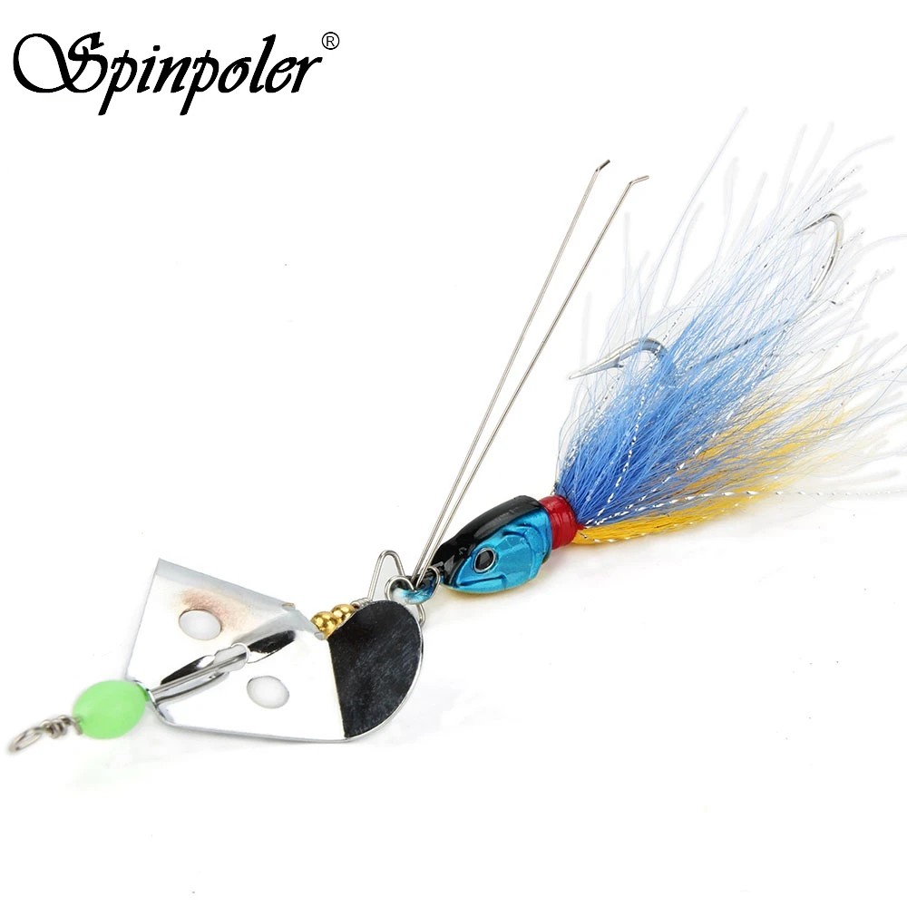 

Spinpoler 1pcs/bag Spinner Metal Jigging Lure Topwater Tractor 20g Rotating Sequins Buzzbait Fishing Tackle Lure Tassels Lure